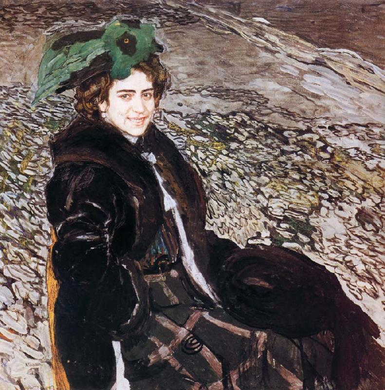 Alexander Yakovlevich GOLOVIN Actress of E.A China oil painting art